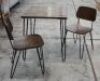 Cafe Ideas Hairpin Cafe Tabletop W/ 2 X Matching Chairs