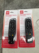 2x One For All Replacement Remote for Foxtel and other Digital Boxes UE-URC166 - 2