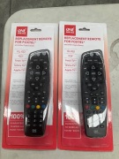 2x One For All Replacement Remote for Foxtel and other Digital Boxes UE-URC166 - 2