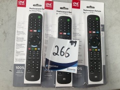 3x One For All Replacement Remote for Sony TV with NET-TV UE-URC4912 - 2