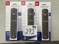 3x One For All Replacement Remote for Panasonic TV with NET-TV UE-URC4914 - 2