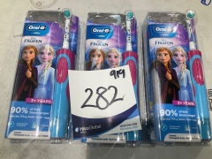 3x Oral B Vitality Kids Power Electric Toothbrush - Frozen VITALITYFR - 2