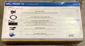Wall Mount Tv Instalation Kit (Includes Wall Mount For 32-70"Flat Pannel Tv, 2 Metre Fibre Optic Cable, 10 Way Surge Bvoard, 3 Metre Hdmi Cable And Lcd Screan Cleaning Kit) - 2