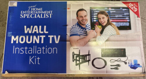 Wall Mount Tv Instalation Kit (Includes Wall Mount For 32-70"Flat Pannel Tv, 2 Metre Fibre Optic Cable, 10 Way Surge Bvoard, 3 Metre Hdmi Cable And Lcd Screan Cleaning Kit)