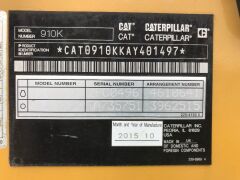 2015 Caterpillar 910K Wheel Loader, 24.7 Hours - 9