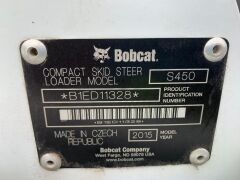 2015 Bobcat S450 Skid Steer Loader, 592 Hours. *RESERVE HAS BEEN MET* - 9