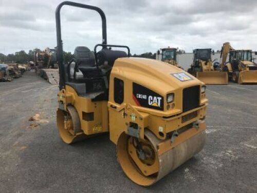 2016 Caterpillar CB24B Tandem Vibratory Roller, 330 Hours