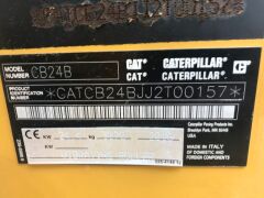 2016 Caterpillar CB24B Tandem Vibratory Roller, 330 Hours - 9