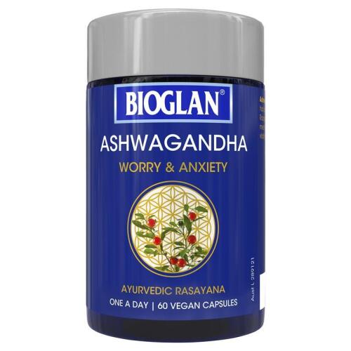 Bioglan Ashwagandha 6000mg 60 Vegan Capsules x4