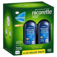 Nicorette Quit Smoking Cooldrops Fresh Fruit Lozenges 2mg 160 Pieces x3