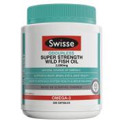 4x Swisse Ultiboost Odourless Super Strength Wild Fish Oil 2000mg 300 Capsules
