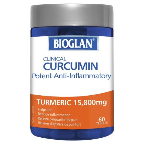 Bioglan Clinical Curcumin 60 Tablets x5