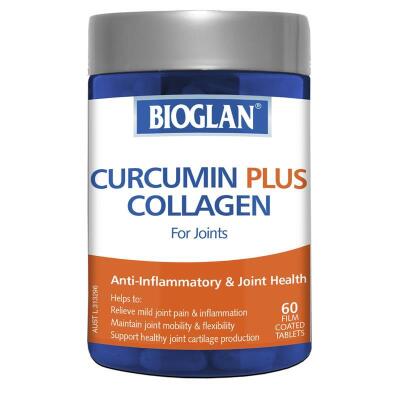 Bioglan Curcumin Plus Collagen 60 Tablets x4