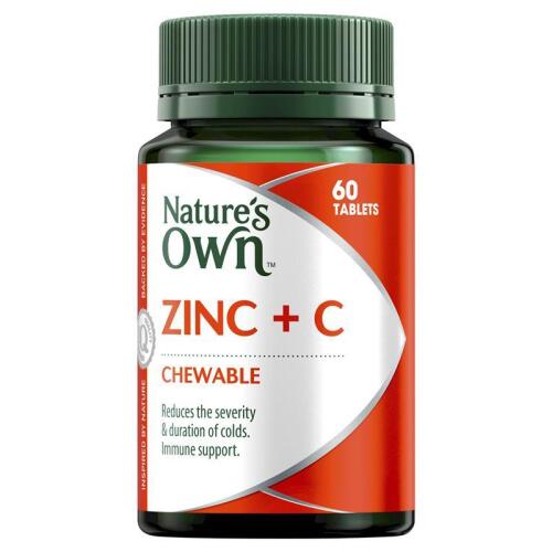 Nature's Own Zinc + C 60 Lozenges x4