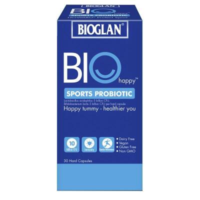 Bioglan Biohappy Sports Probiotic 30 Capsules x3