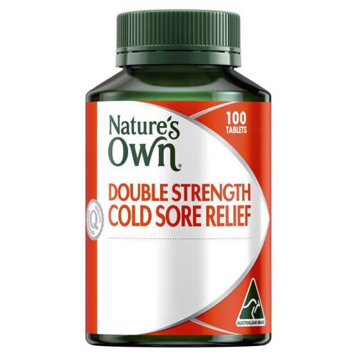 Nature's Own Double Strength Cold Sore Relief L-Lysine 1000mg 100 Tablets x7