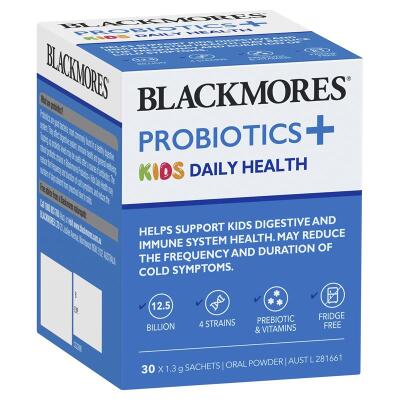Blackmores Probiotics+ Kids Daily 30 x 1.3g Oral Powder Sachets x4