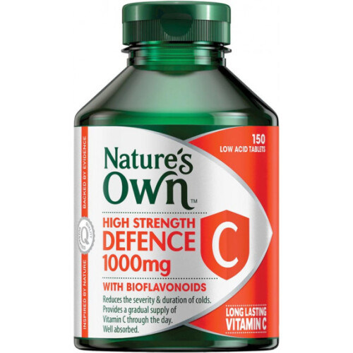 Natures Own High Strength Defence C 1000mg 150 Tablets x2