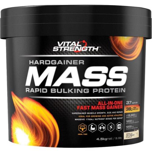 VitalStrength Hardgainer Mass Rapid Bulking Protein Vanilla Ice Cream 4.5kg