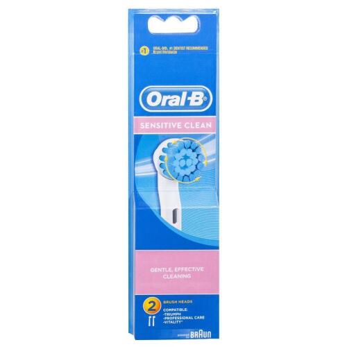 Oral B Sensitive Clean Replacement Electric Toothbrush Heads 2 Refills x5