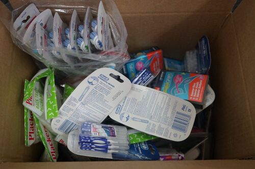 Assorted Oral Health products incl Toothbrushes, Floss, Piksters