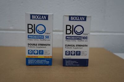 Bioglan Biohappy Probiotic 50 Billion 60 Capsules Exclusive Size x2, Bioglan Biohappy Probiotic 100 Billion 30 Capsules x2