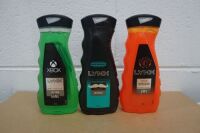 Mixed Lynx body washes 4 x lift your game, 6 x gotcha, 1 x Mo Fresh