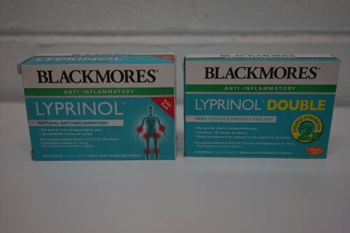 Blackmores Lyprinol Marine Value Pack 100 Capsules x2, Blackmores Lyprinol Double 30 x1