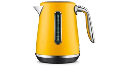 Breville The Soft Top Luxe 1.7L Kettle - Saffron Butter BKE735SFB