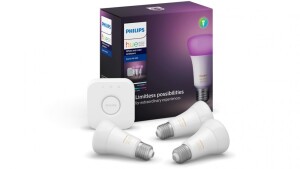 Philips Hue White and Colour Ambiance 9W A60 E27 Starter Kit with Bluetooth HUEWCAE27KITBT