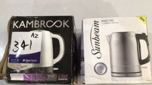 Bundle of Kambrook Pour with Ease 1.7L Kettle KKE280WHT and Sunbeam Maestro 1L Compact Kettle KEM1100SS - 3