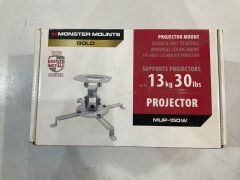 Monster Projector Mount - White MUP-150W - 2