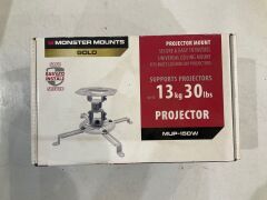 Monster Projector Mount - White MUP-150W - 2