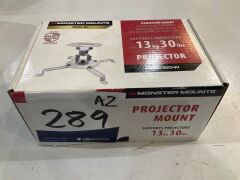 Monster Projector Mount - White MUP-150W - 3