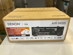 Denon AVR-S650H 5.2 Channel High Power 4K AV Receiver with Voice Control AVRS650 - 2