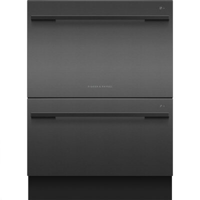 Fisher &Paykel Black Stainless Steel Double Dishdrawer Dishwasher DD60DDFB9
