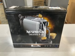 Nespresso Creatista Plus Coffee Machine by Breville Damson Blue BNE800DBL - 2