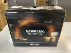 Nespresso Creatista Plus Coffee Machine by Breville Damson Blue BNE800DBL - 2