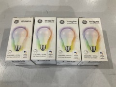 4 x GE Imagine Sync Colours + Whites A60 E27/ES Bulb 13230L - 2