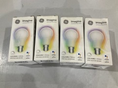 4 x GE Imagine Sync Colours + Whites A60 B22/BC Bulb 13231L - 2