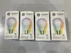 4 x GE Imagine Sync Colours + Whites A60 B22/BC Bulb 13231L - 2