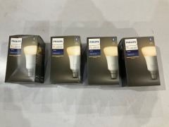 4 x Philips Hue White 9W A60 B22 Bulb with Bluetooth HUEWB22BT - 2