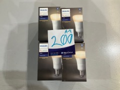 8 x Philips Hue White 9W A60 E27 Bulb with Bluetooth HUEWE27BT - 11