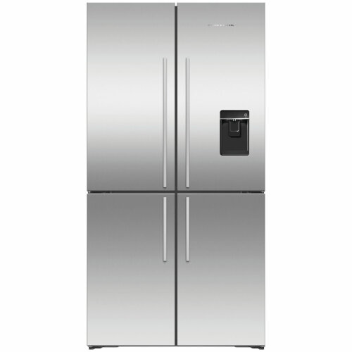 Fisher & Paykel 605L Quad Door American Fridge with Ice & Water Dispenser RF605QDUVX1