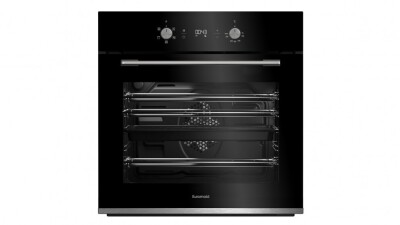 DNL Euromaid 600mm Pyrolytic Oven Stainless Steel & Black Glass Model EP12