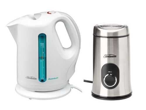 Bundle of Sunbeam Quantum Kettle KE3560 and Sunbeam Multigrinder 2 Coffee Bean & Spice Grinder EM0405 