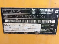 2017 Caterpillar 313FL GC Excavator, 208 hours - 24