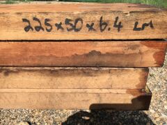 Structural Hardwood Timber 4 lengths @ 225mm x 50mm x 6.4m (approx) - 3