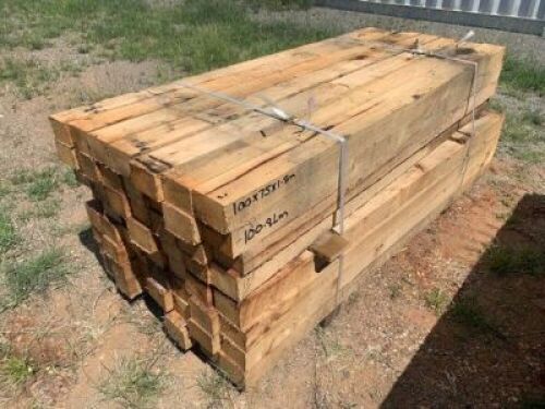 Structural Hardwood Timber 56 lengths @ 100mm x 75mm x 1.8m (approx)