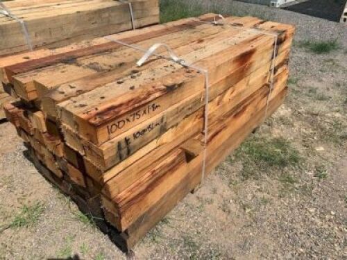 Structural Hardwood Timber 56 lengths @ 100mm x 75mm x 1.8m (approx)